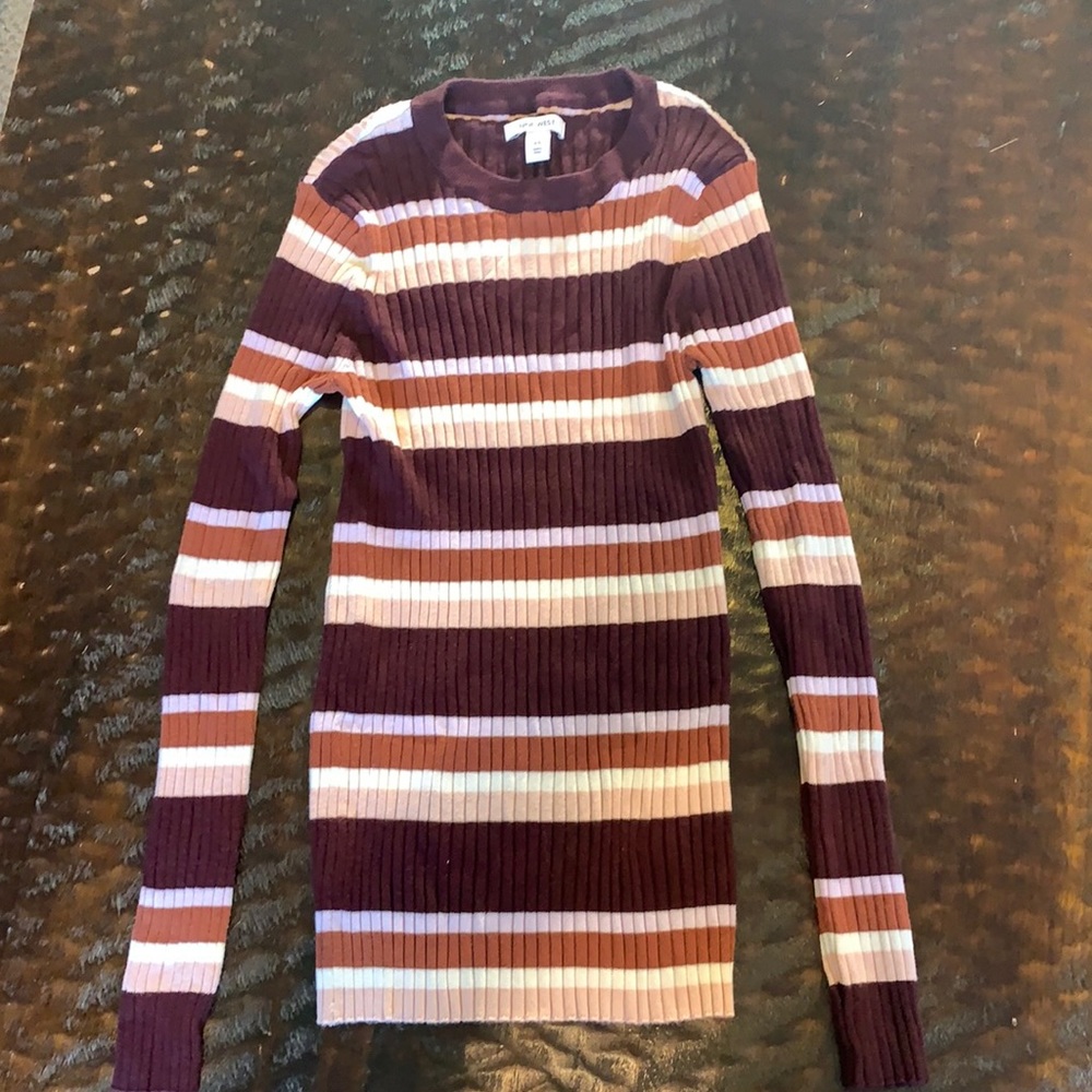 Nine West striped long sleeve